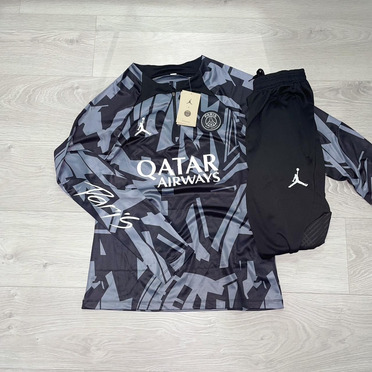 PSG black and grey training set PSG Size M Brand... Depop