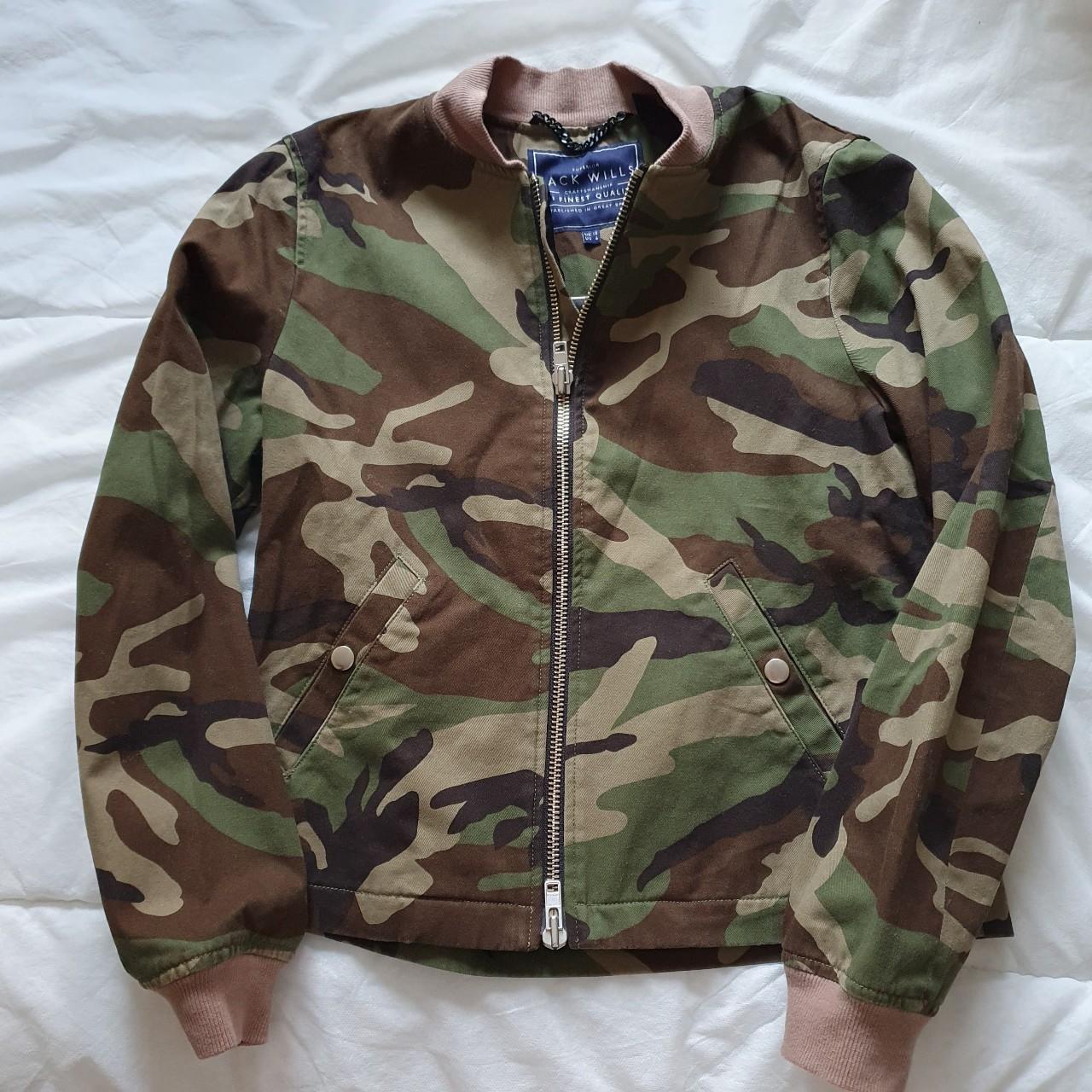 Jack Wills Maltby Camo Jacket UK10 NWT classic... - Depop