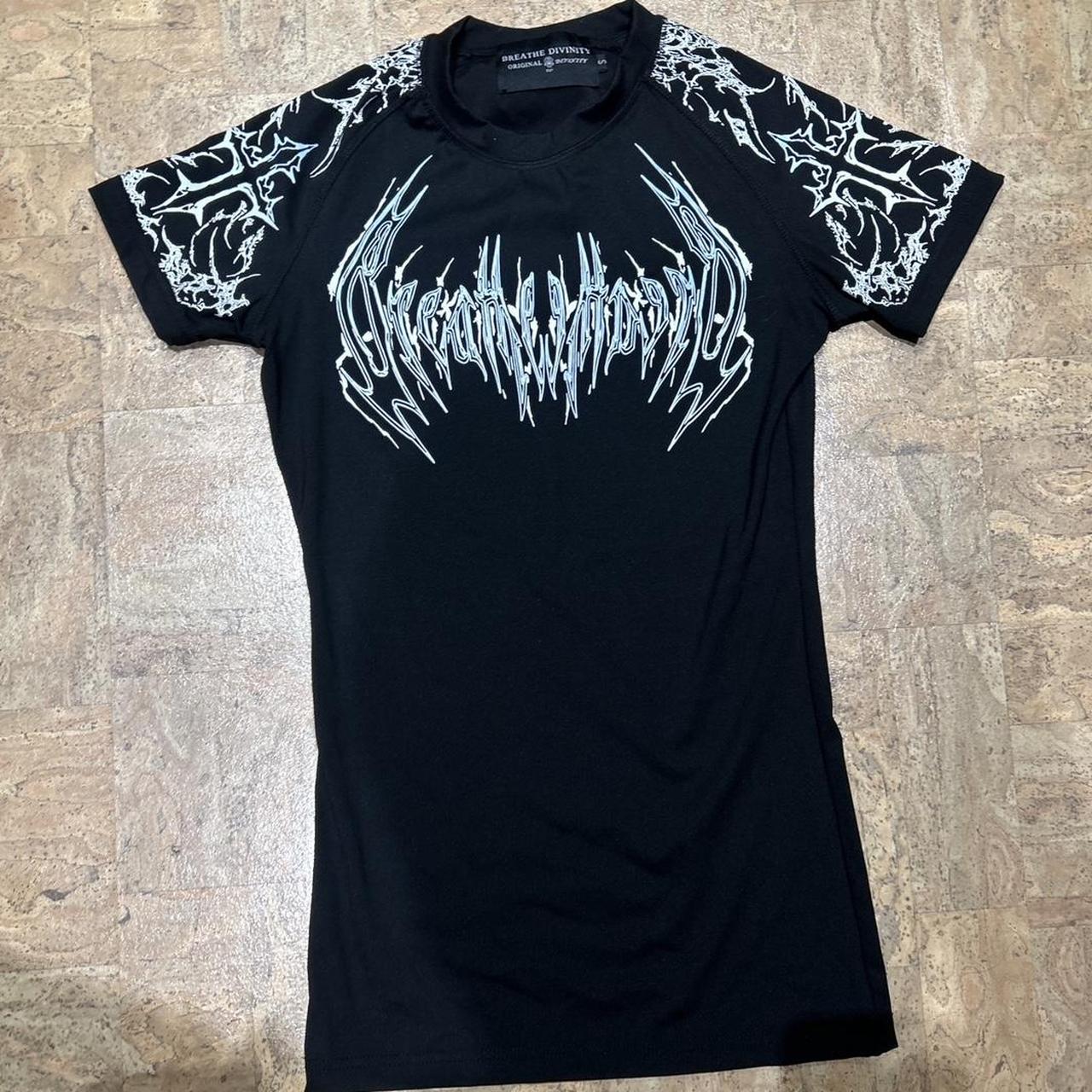 Breathe Divinity Mens Short Sleeve Graphic Tshirt Size Small
