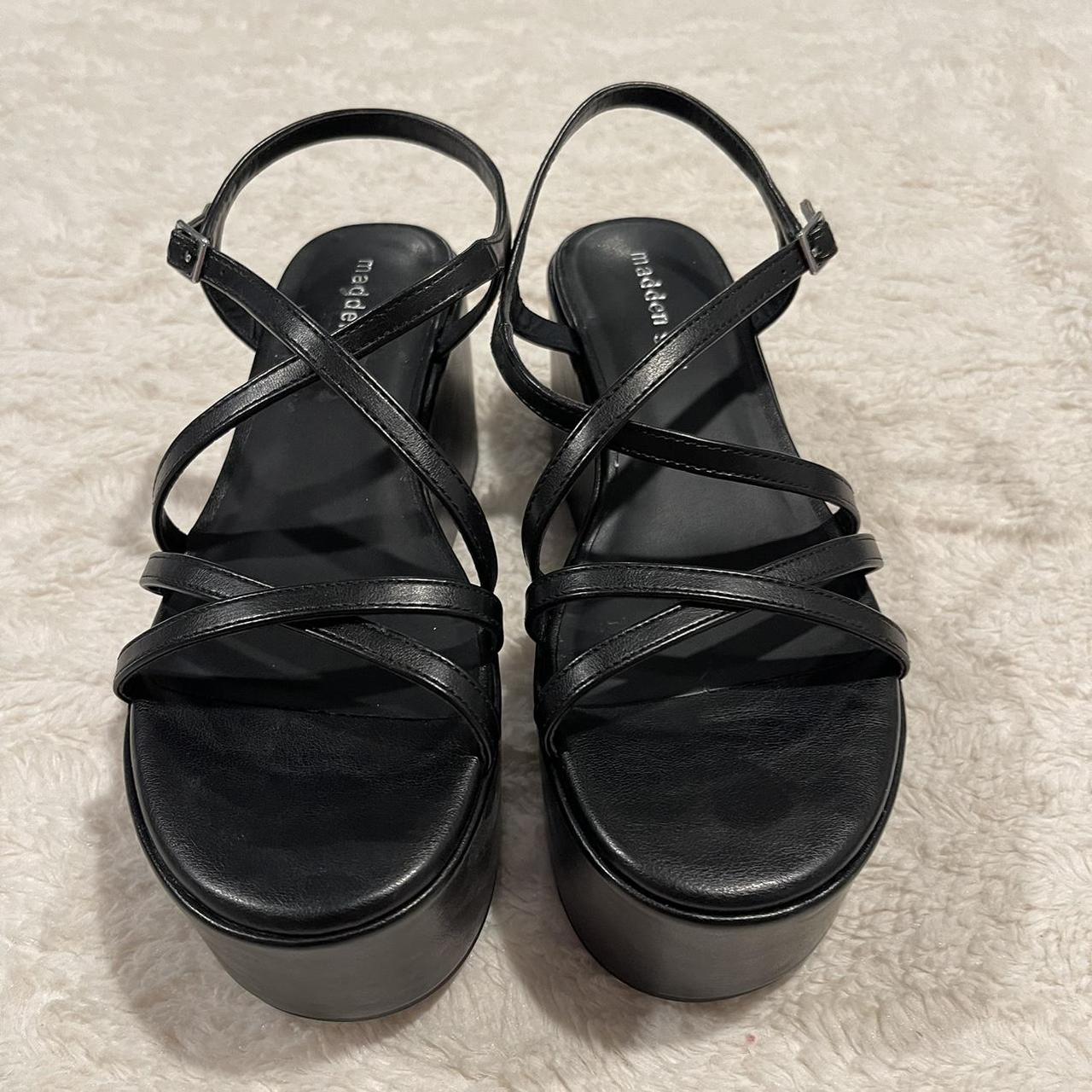 Black Madden Girl platform sandals, brand new never... Depop