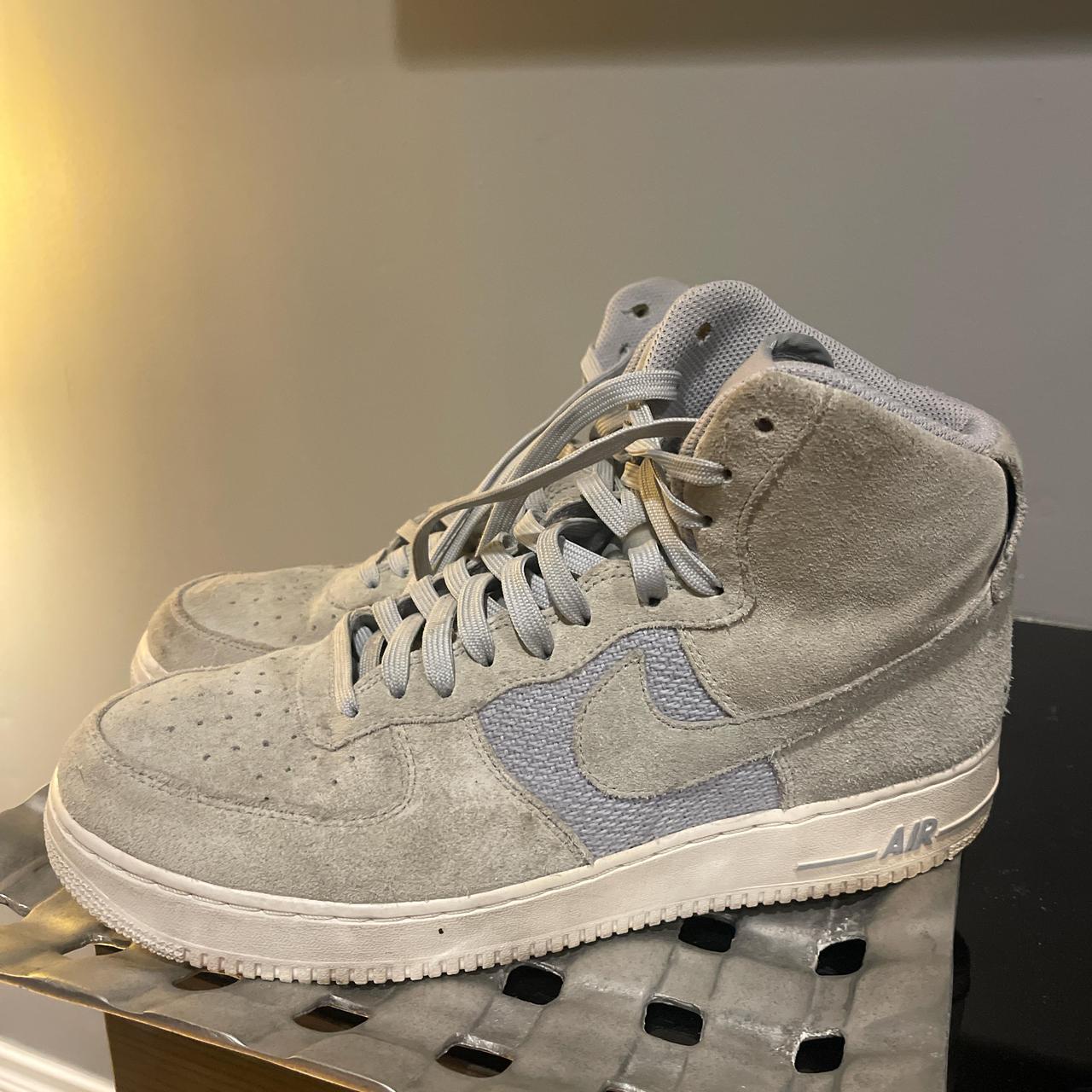 nike air force 1 grey suede high