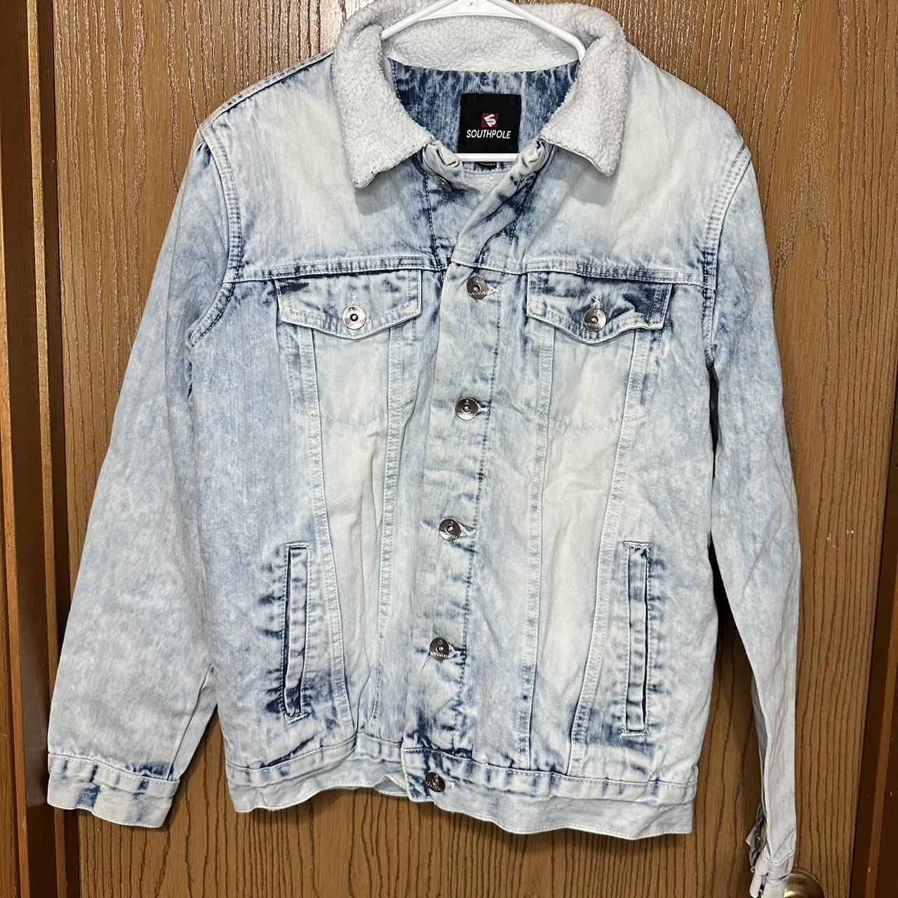 Southpole Denim Jacket Men's Size Medium Acid