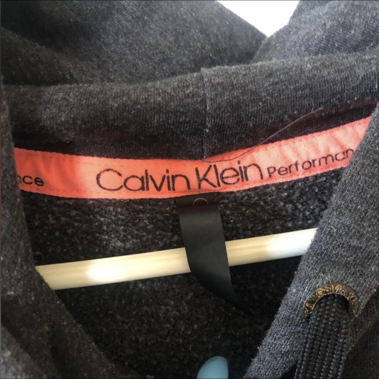 Calvin Klein Sportswear Women's Orange and Grey Sweatshirt | Depop