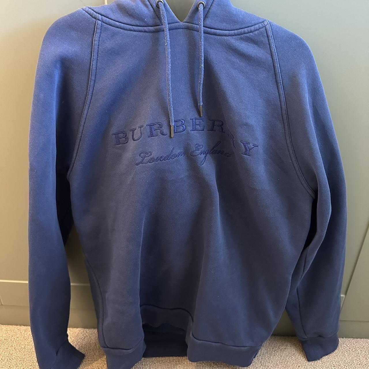 Genuine blue Burberry hoodie. Male size medium. Depop