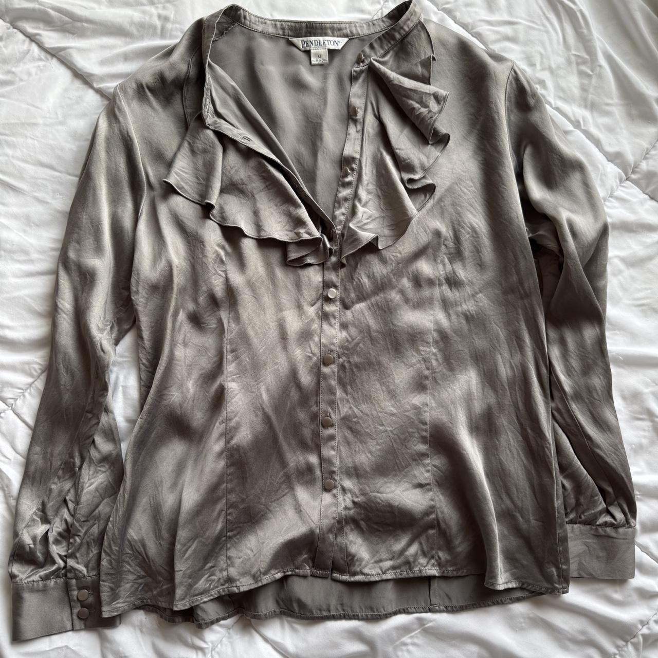 Pendleton Women's Blouse - Grey - 14 – Pendleton … - image 3