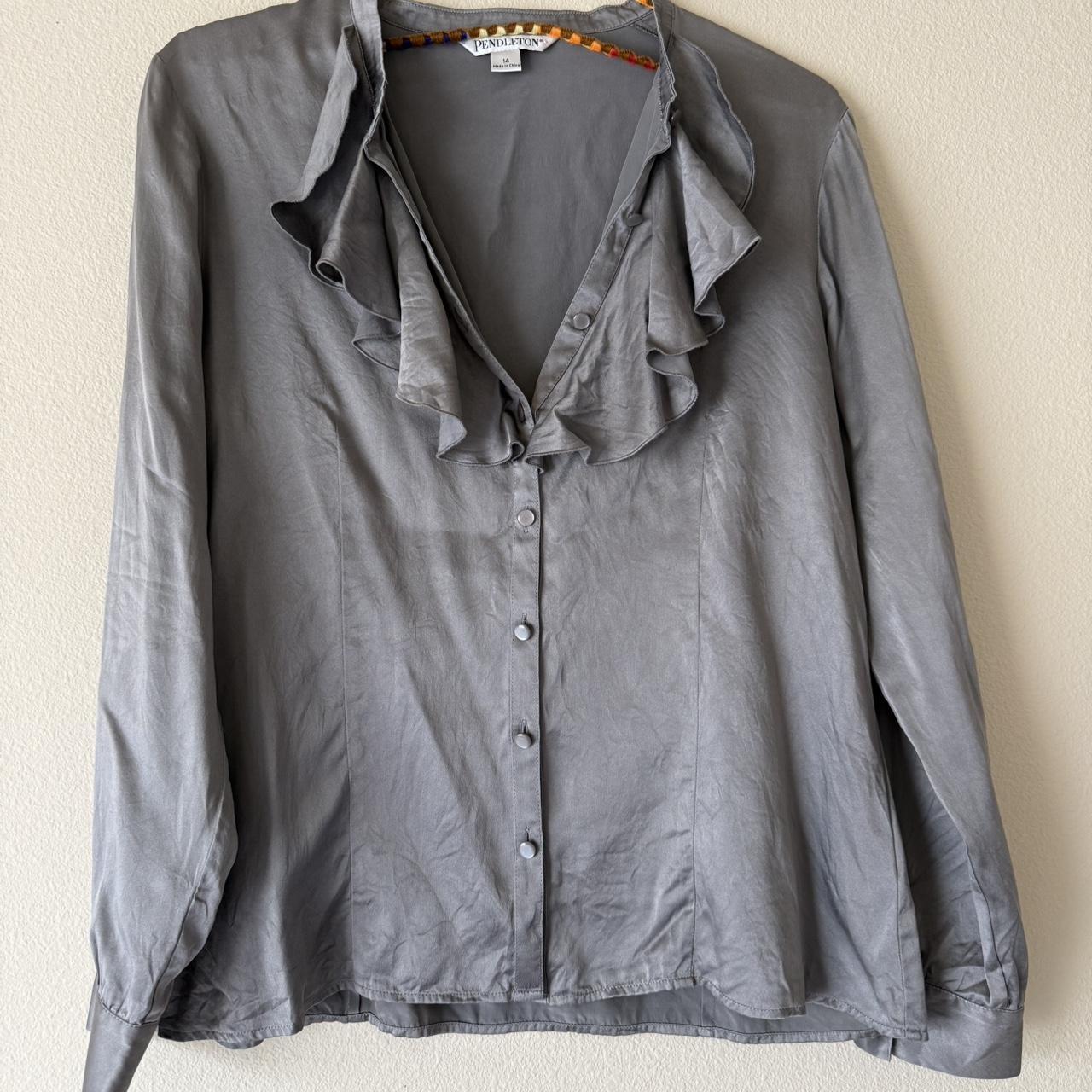 Pendleton Women's Blouse - Grey - 14 – Pendleton … - image 1