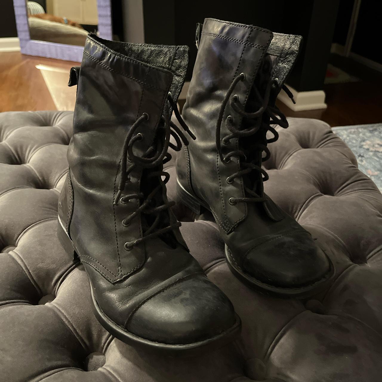 BORN combat boots. Extremely comfortable. I ve. Depop