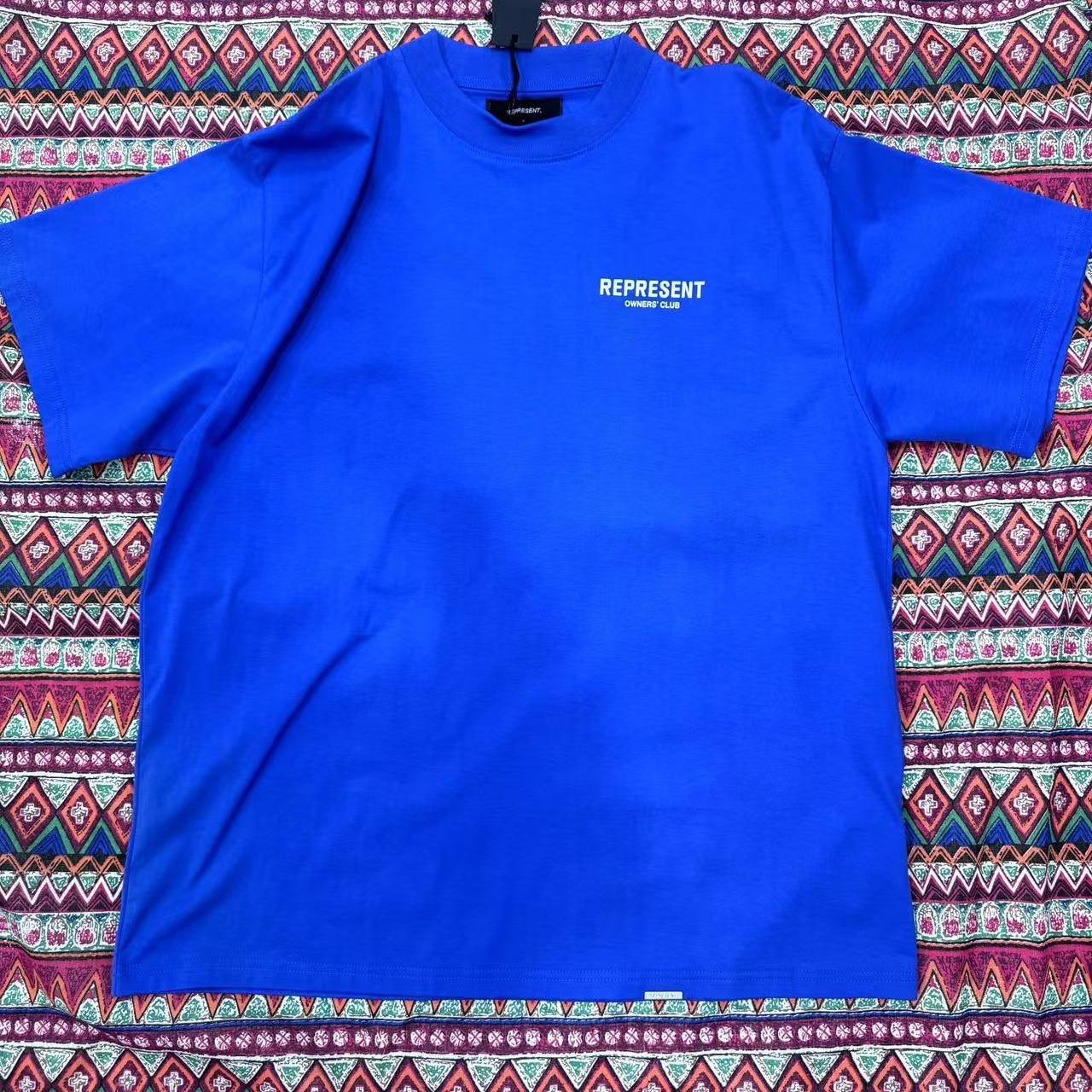 Represent owners club blue and white t shirt Depop