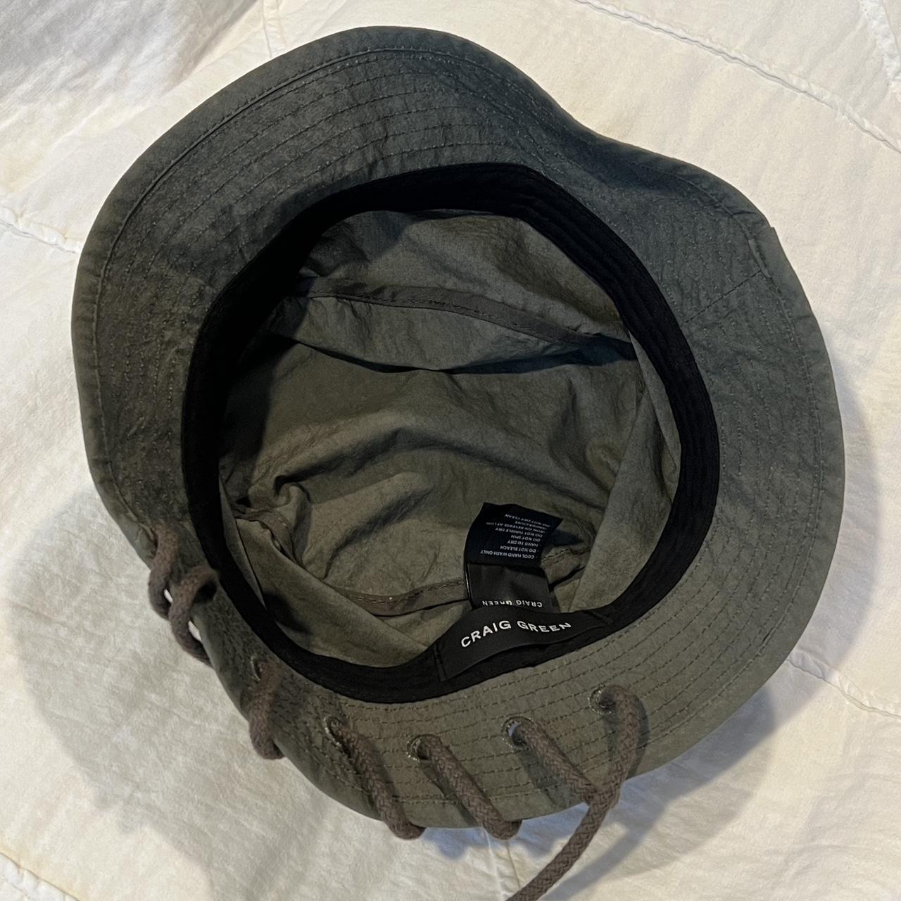 Craig Green Laced Bucket Hat - military... - Depop