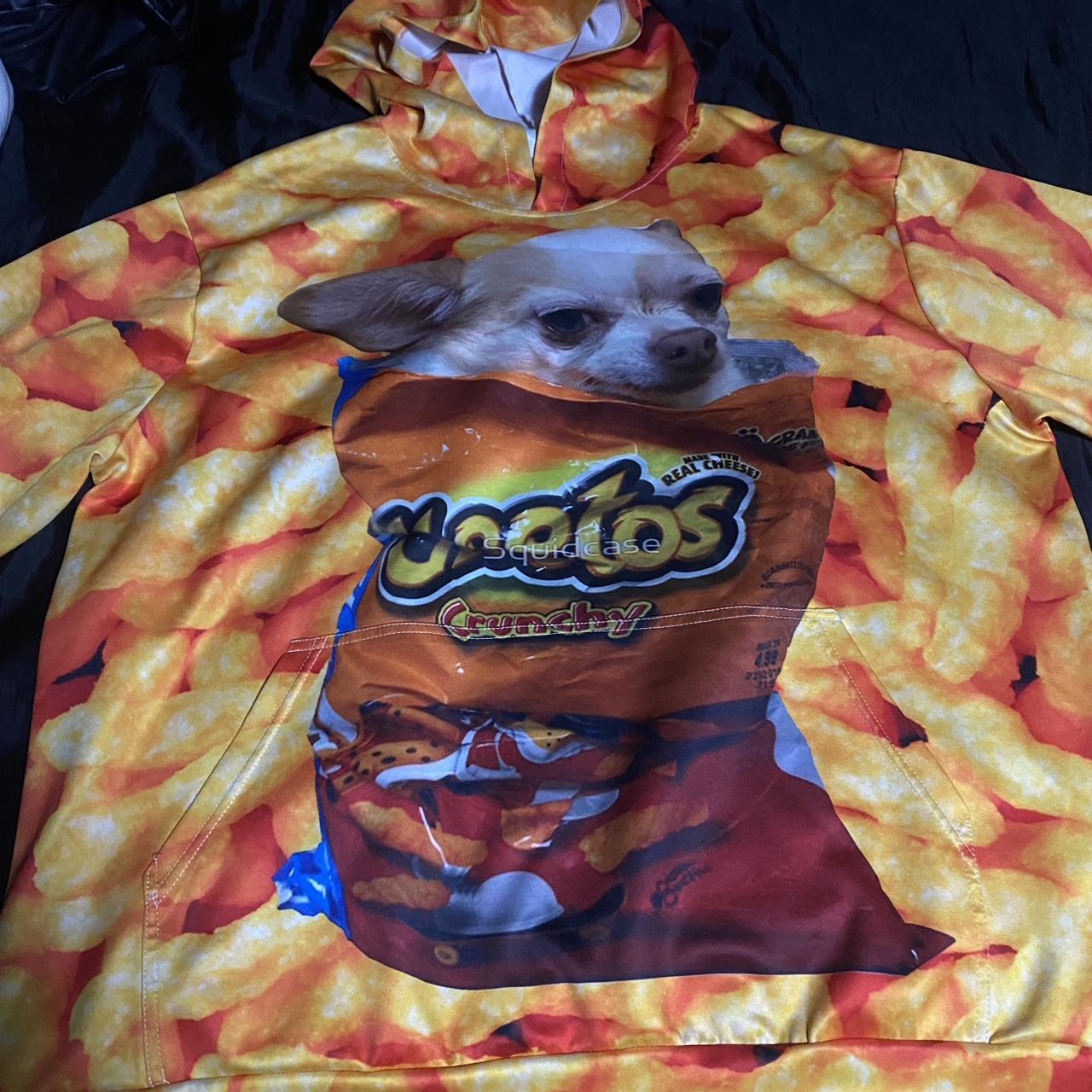 Cheetos chihuahua hoodie. Mens XXL Depop