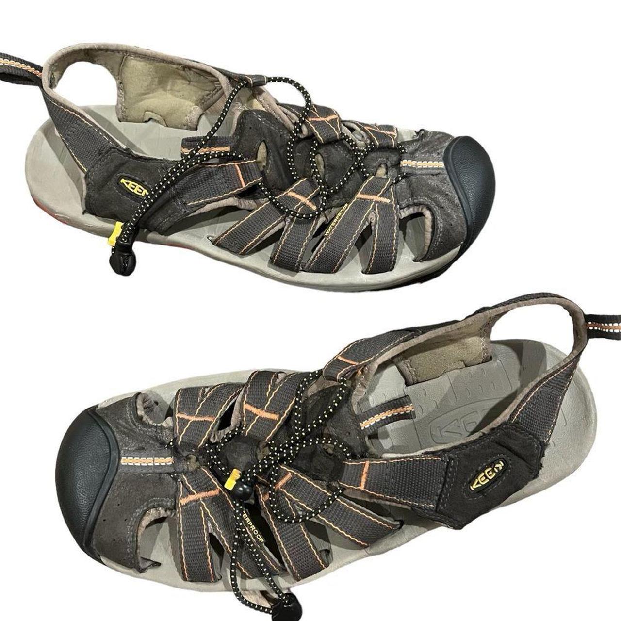 Keen Mens Sport Hiking Sandals Closed Toe Brown... - Depop