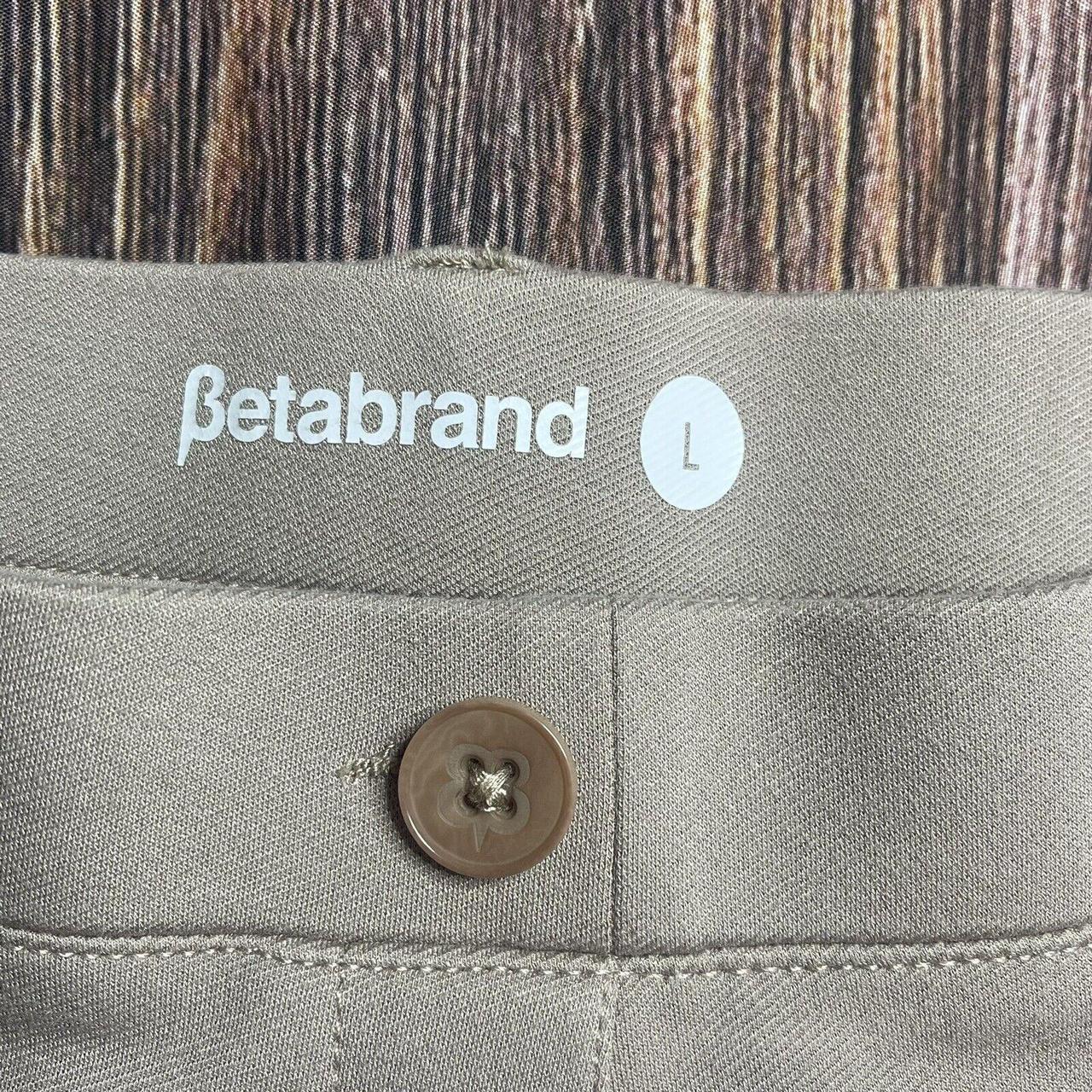 Betabrand Classic Boot-Cut Dress Pant Yoga (Khaki - Depop