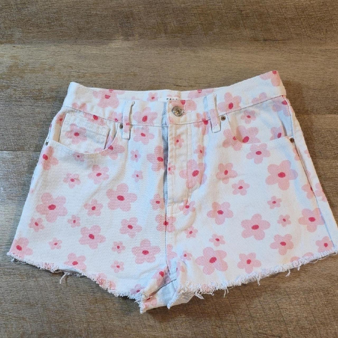 PacSun Women's Shorts Pink/White 27