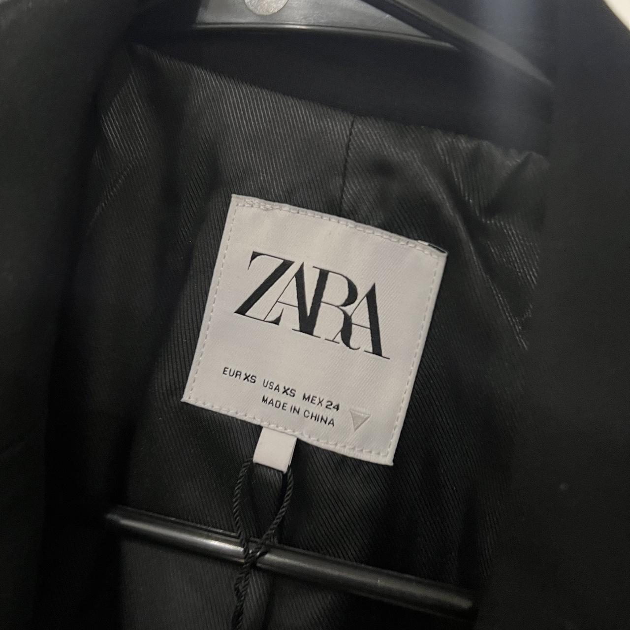 Zara black blazer with gold buttons Slightly... - Depop