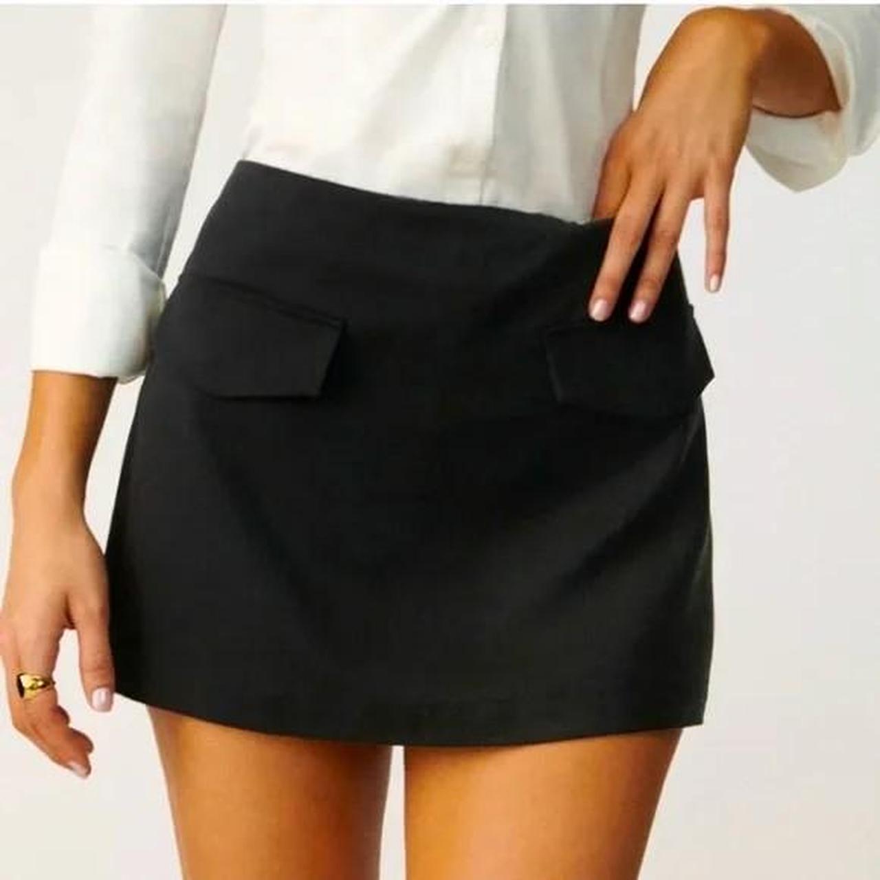 Reformation Imogen Skort Mini Skirt Tencel