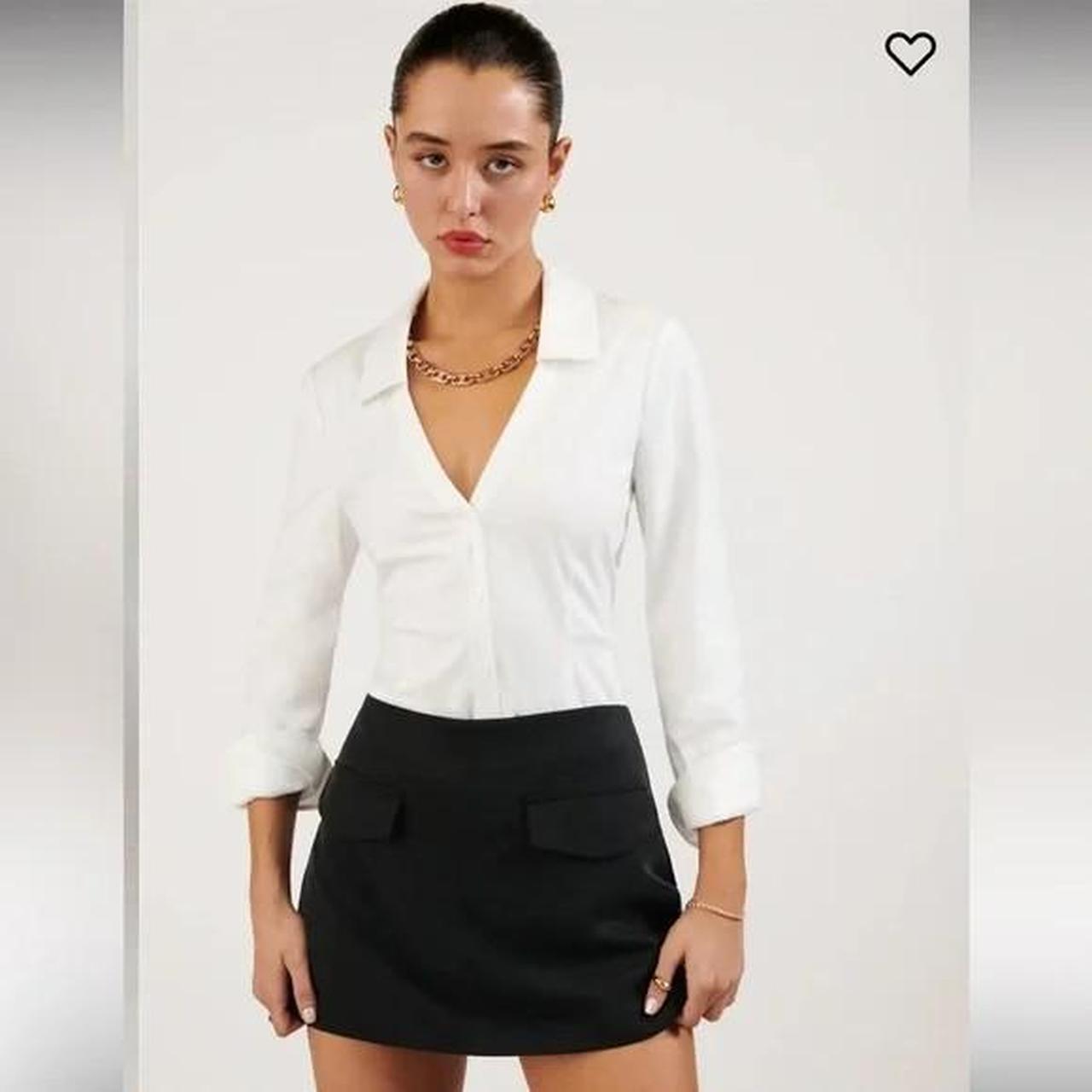 Reformation Imogen Skort Mini Skirt Tencel Depop