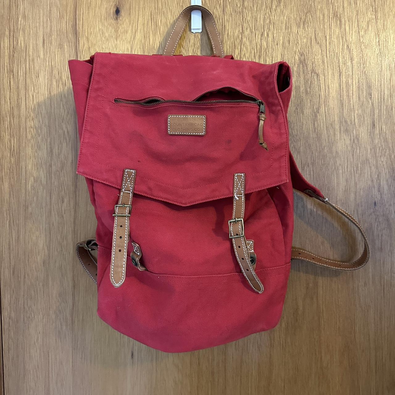 Country Road red backpack Depop