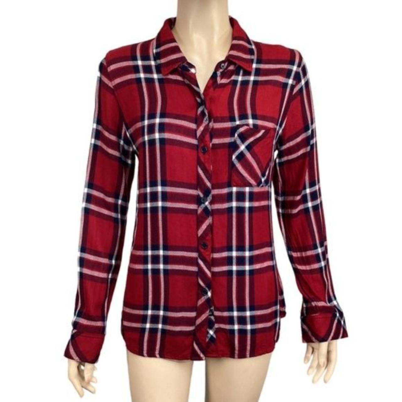 Rails Women's Shirt - Red/Multi - S – Rails Hunte… - image 1