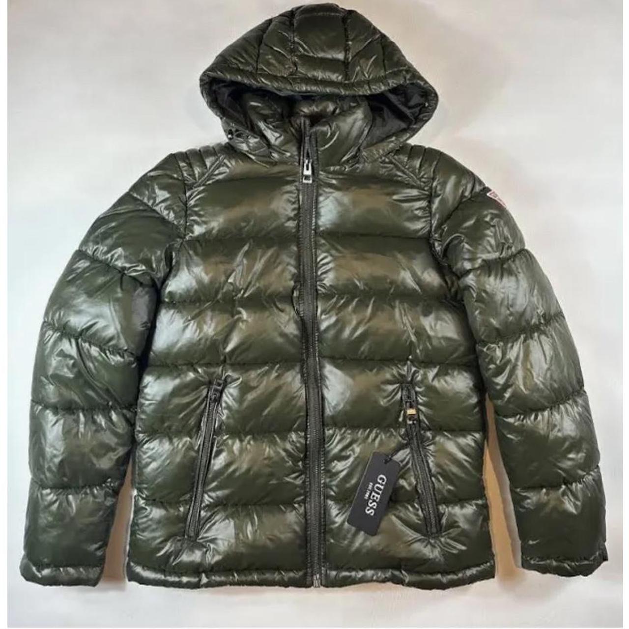 Olive green guess coat online