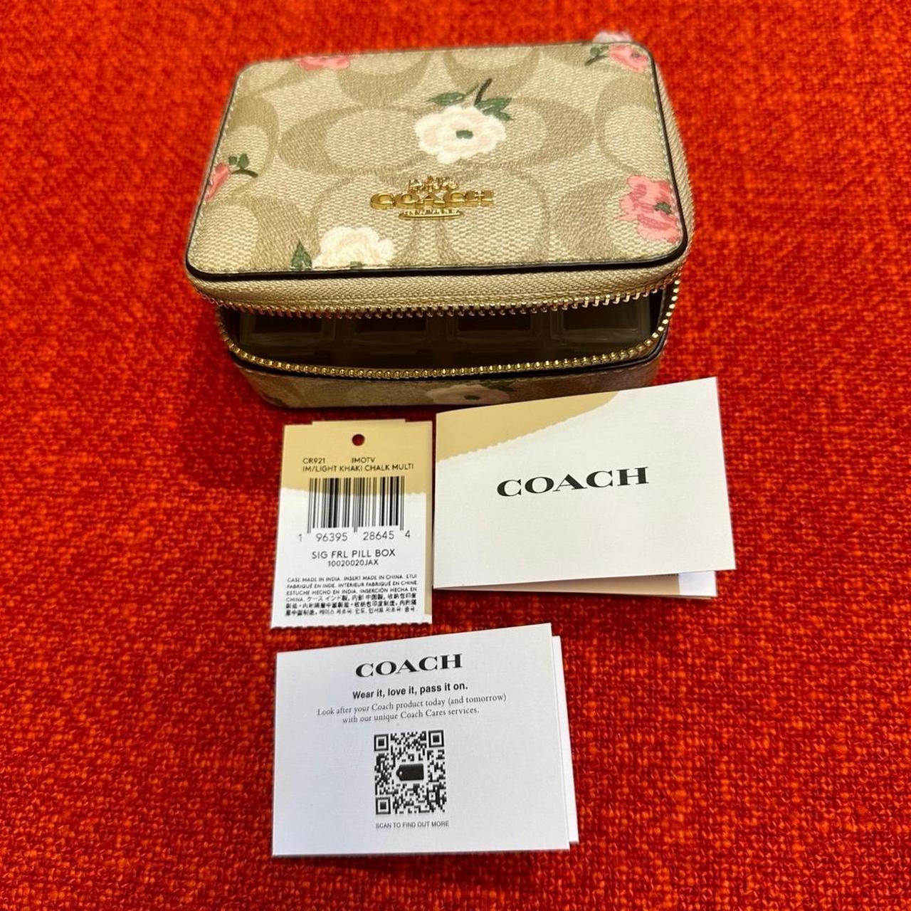 Coach Daily Pill 2024 Box Signature coated canvas