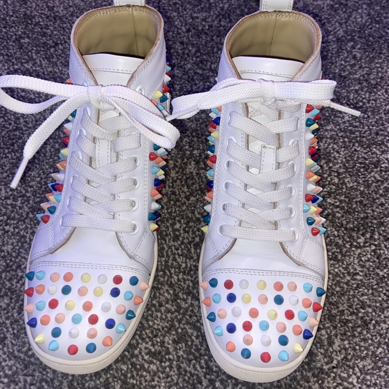 Louboutin spike high top best sale