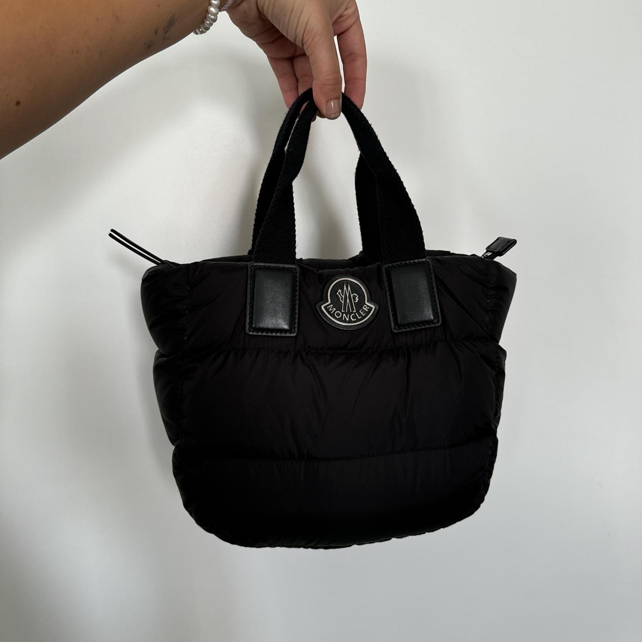 バッグ・カバンその他 Moncler Black micro Caradoc tote bag Moncler CARADOC TOTE BAG // Black/ comes with | Depop