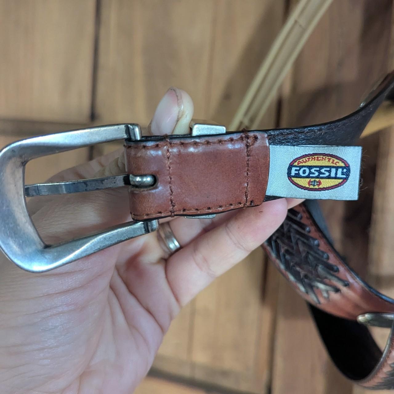 Fossil Women's Belt - Brown/Burgundy – Fossil gen… - image 4