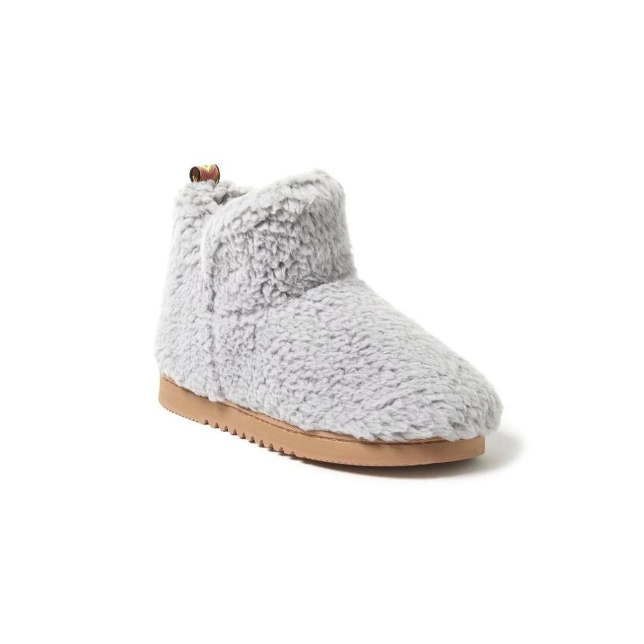 Leopard Dearfoams Women's Beth Furry Foldover Boot Slipper