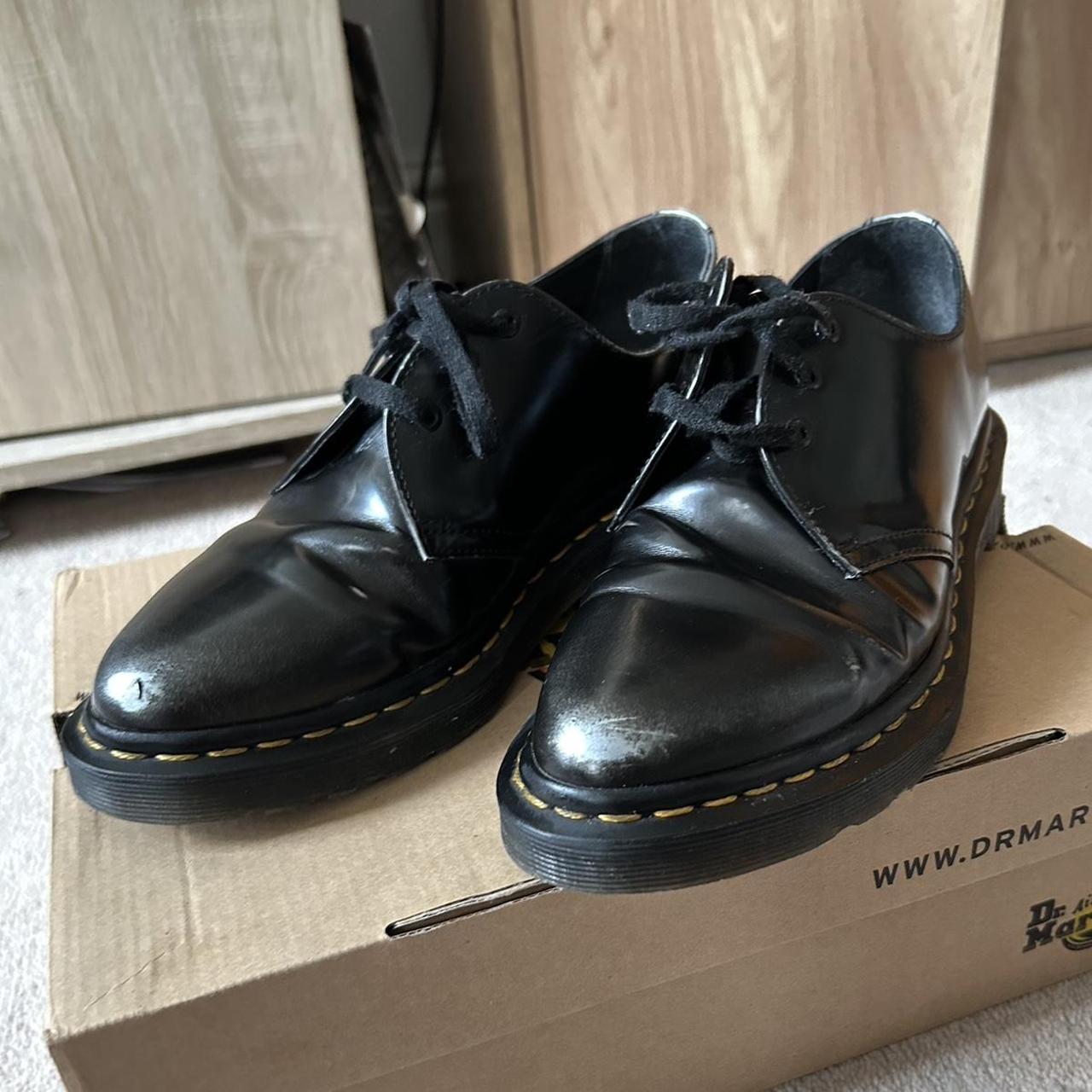 Size 6 1461 Silver Arcadia Dr Martens Shoes these. Depop