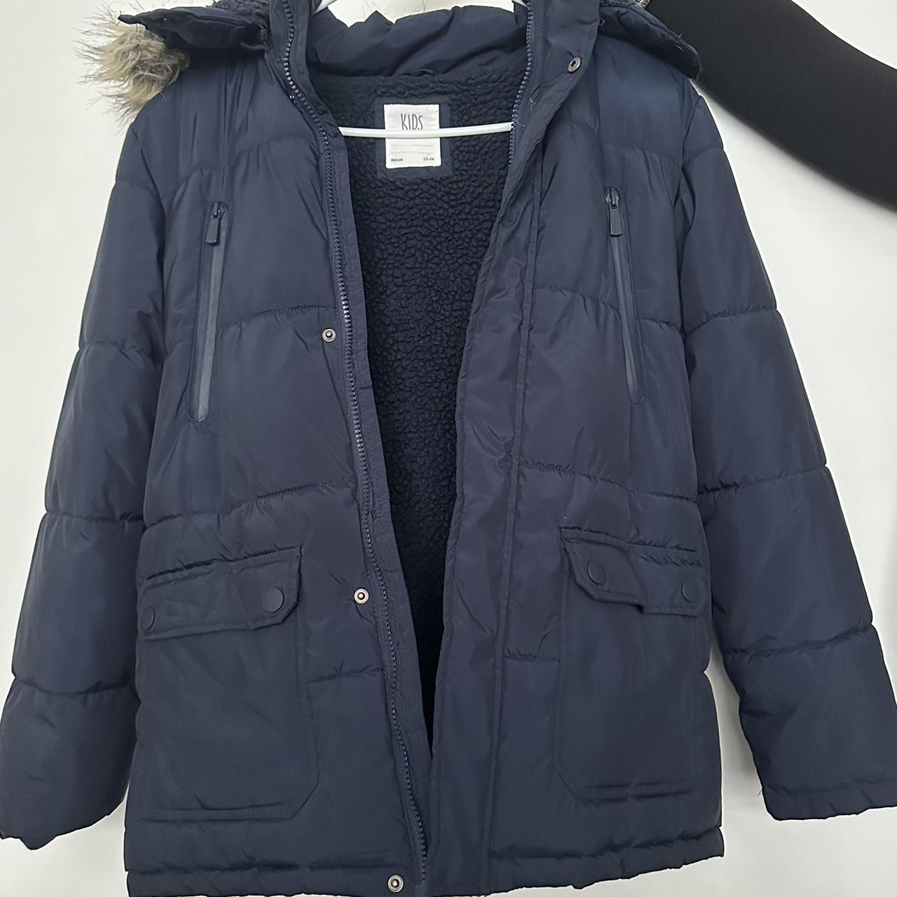 El corte ingles kids navy jacket, size 13-14