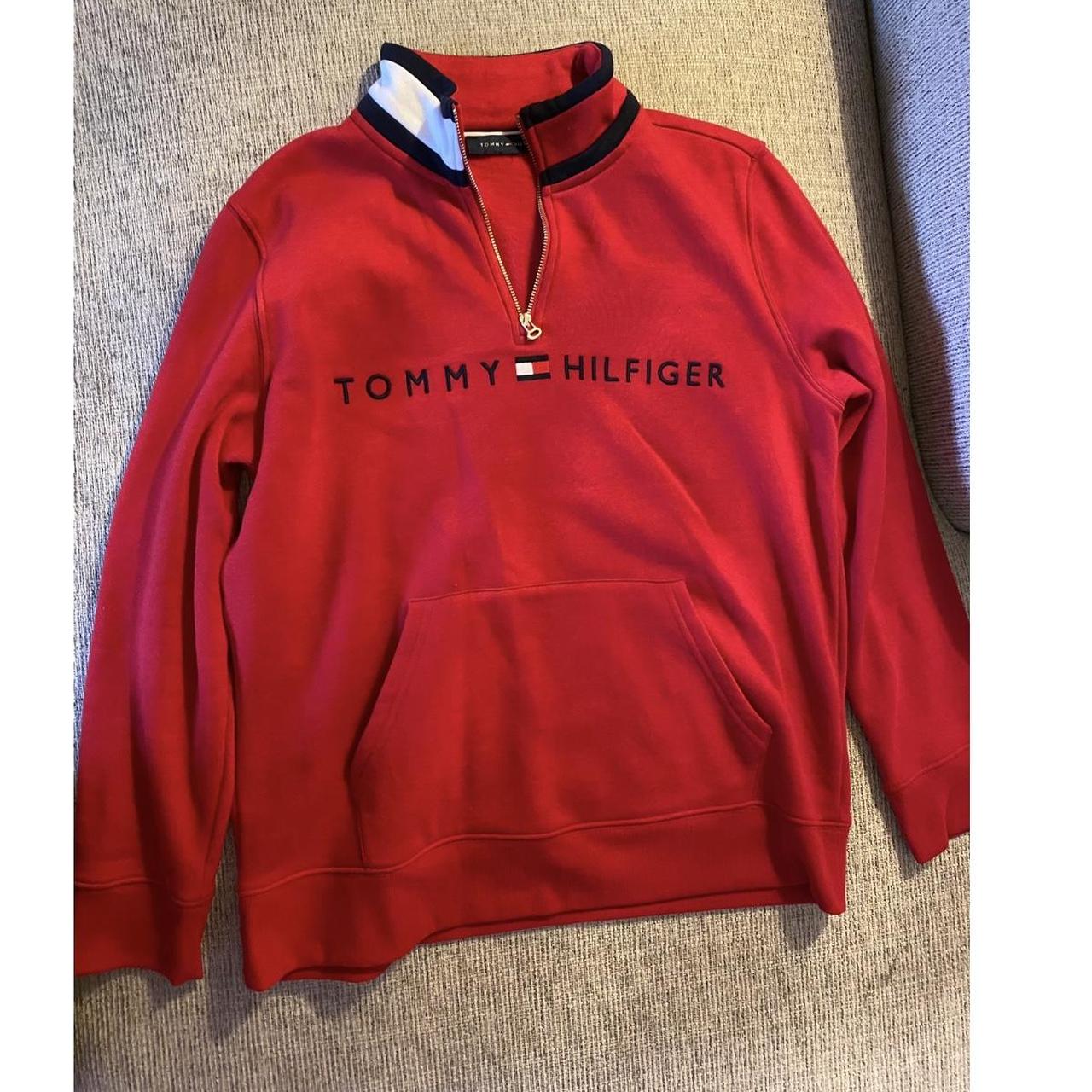 Fleece Tommy Hilfiger Red Sweatshirt Women's Red Tommy