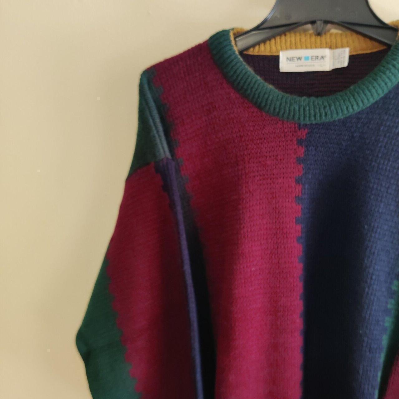 New Era Men's Sweater - Multi - L – Vintage 90s N… - image 4