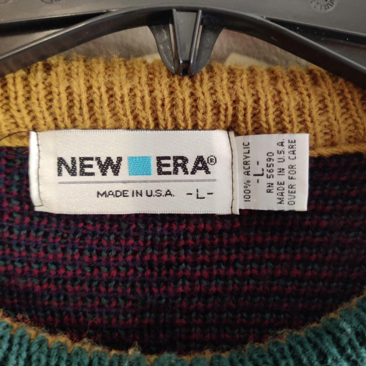 New Era Men's Sweater - Multi - L – Vintage 90s N… - image 3