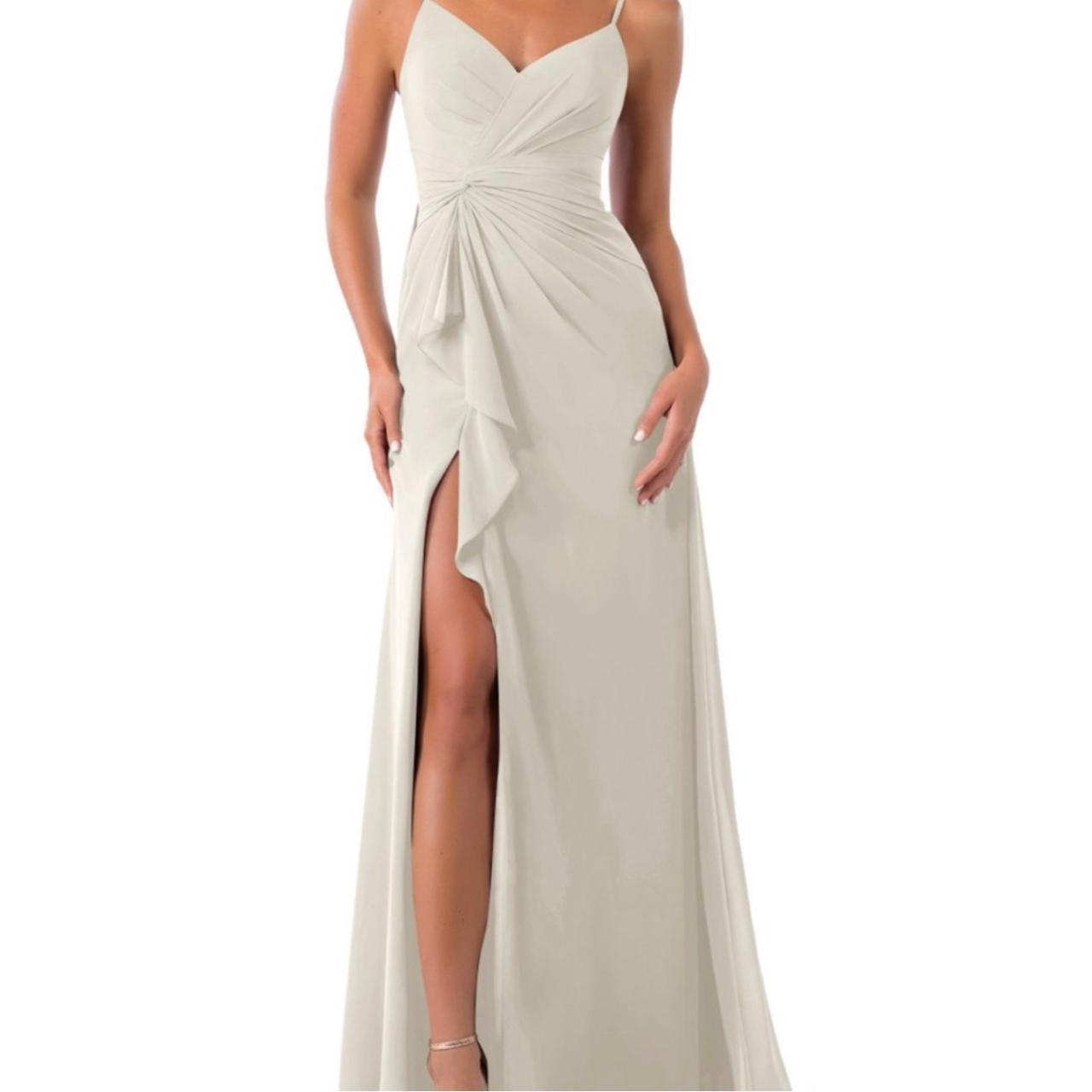 Bridesmaid dress Frost colored Flowy Depop