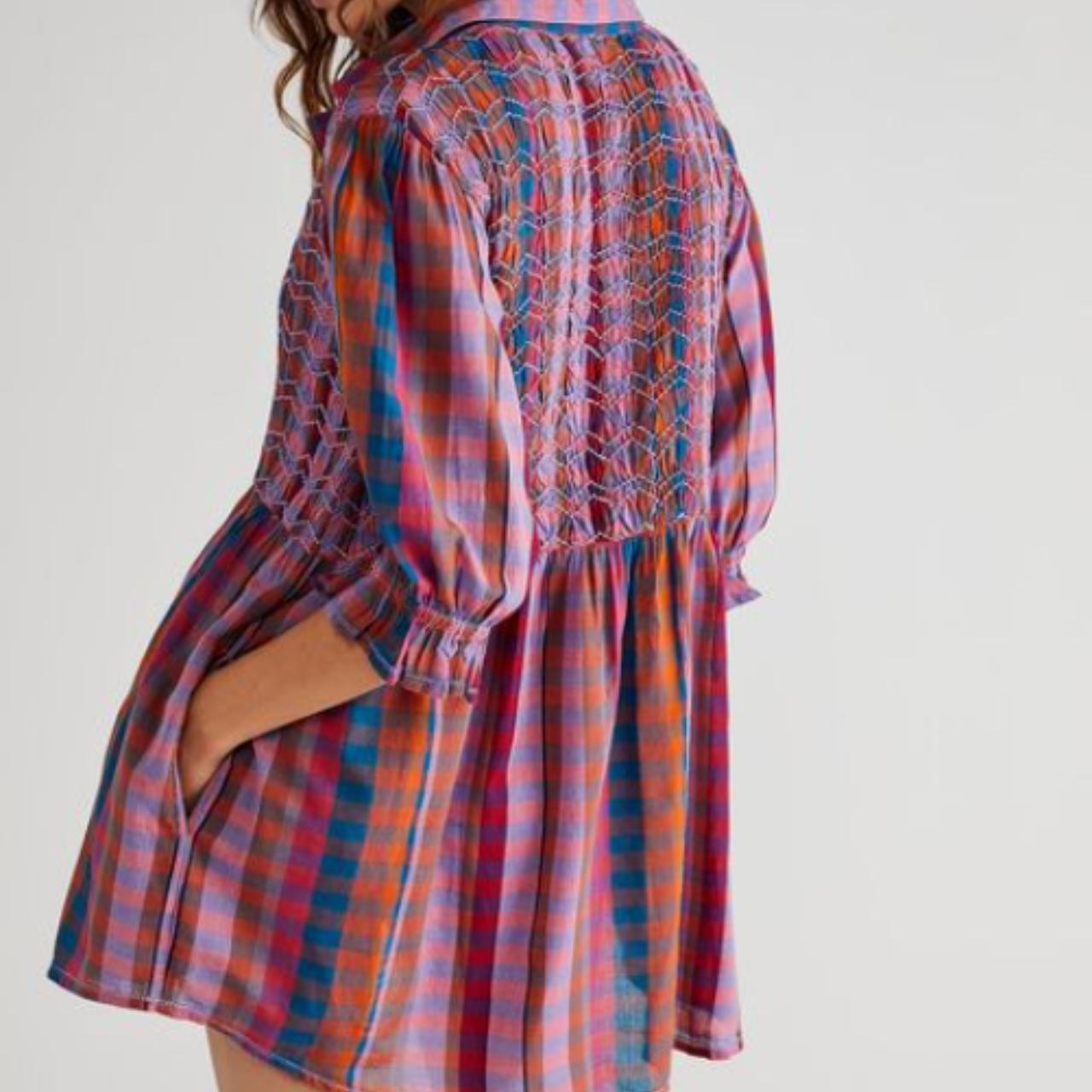 Free People Charlotte hotsell Gingham Tunic Dress NWT