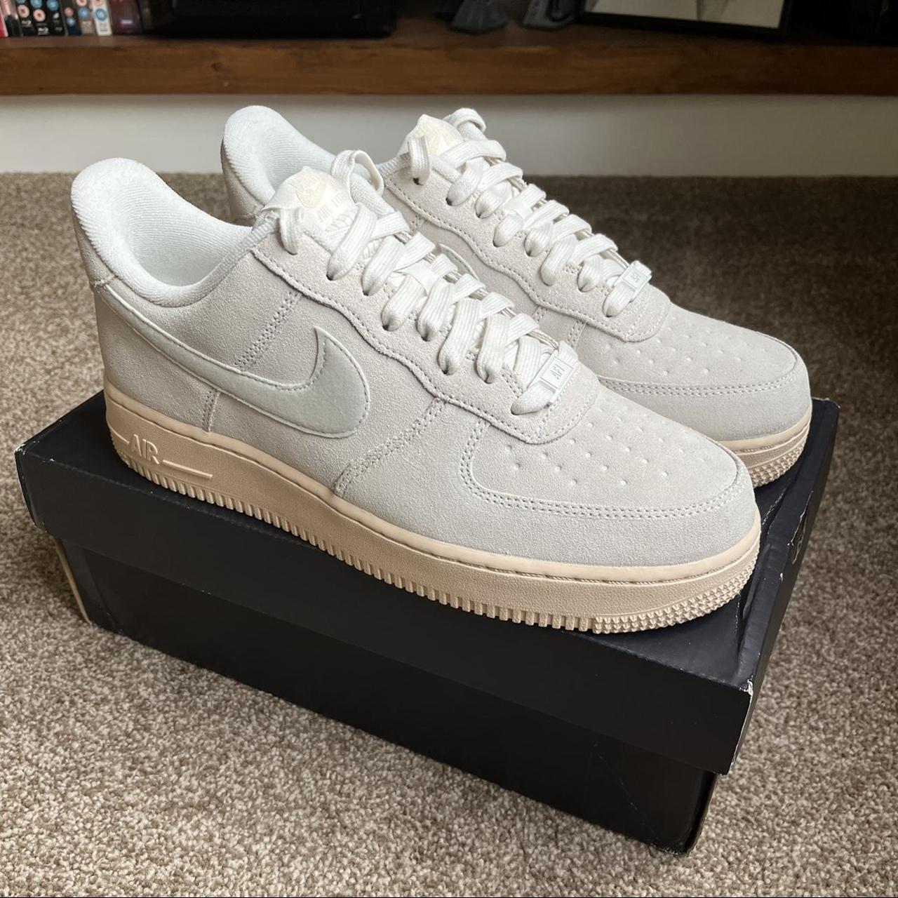 Nike Air Force 1 low winter premium summit white... - Depop