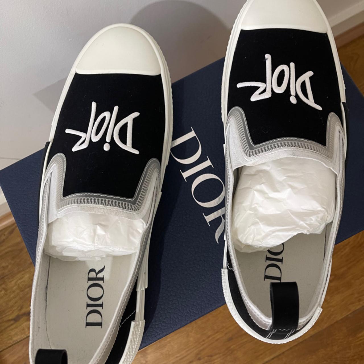 注目コラボ Dior Stussy And Shawn B23 Slip-On スリッポン 注目コラボ Dior Stussy And Shawn B23 Slip-On スリッポン