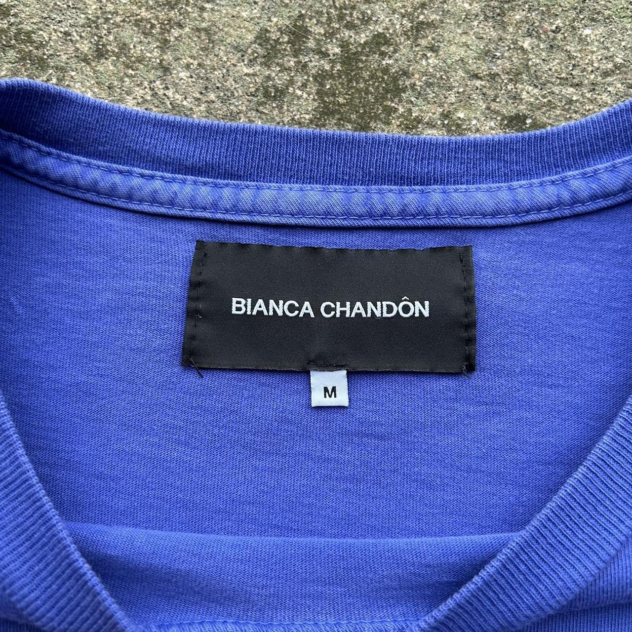 Bianca Chandon Men's Blue and White T-shirt (3)
