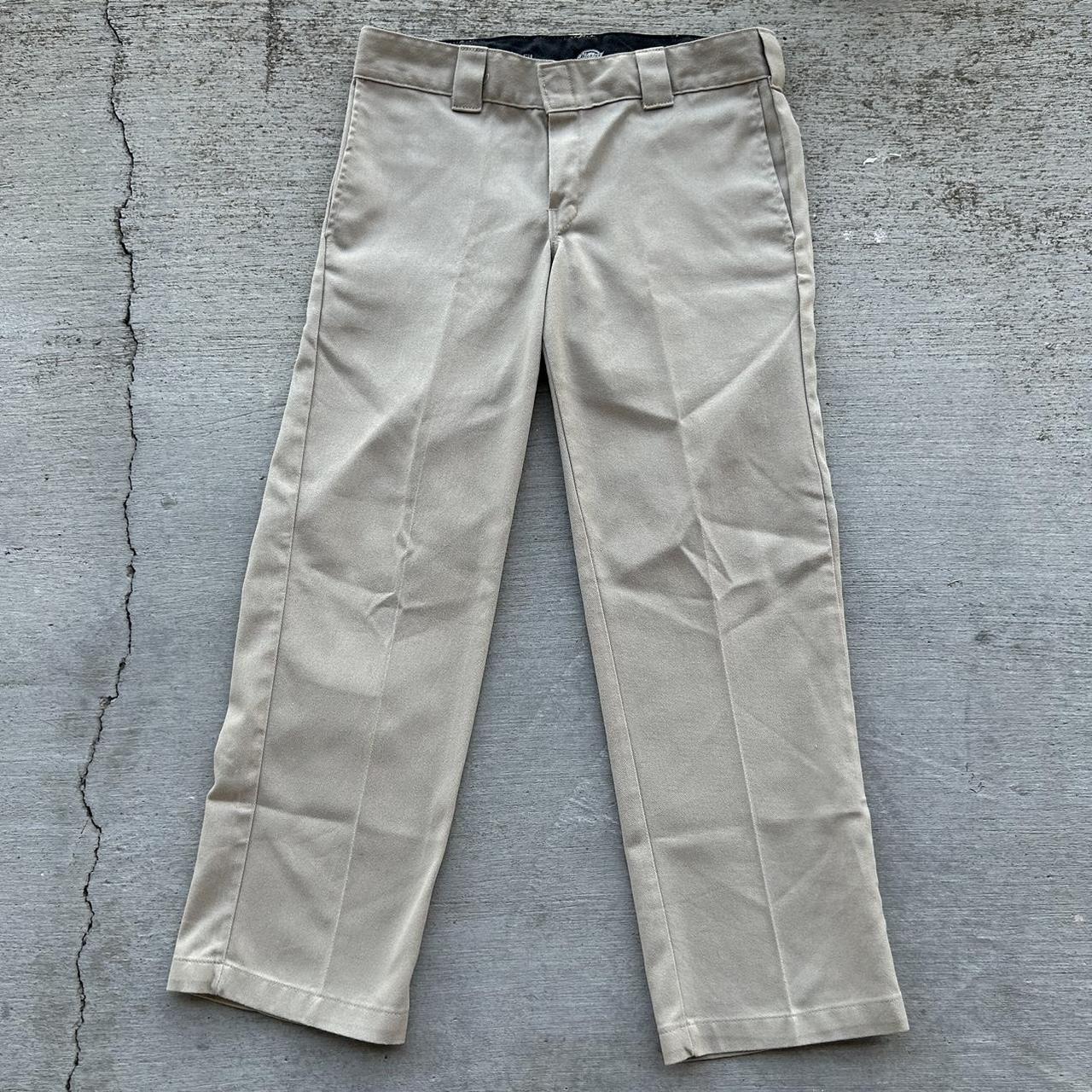 Dickies Flex Slim Fit Khaki Pants Size: 32” x... - Depop