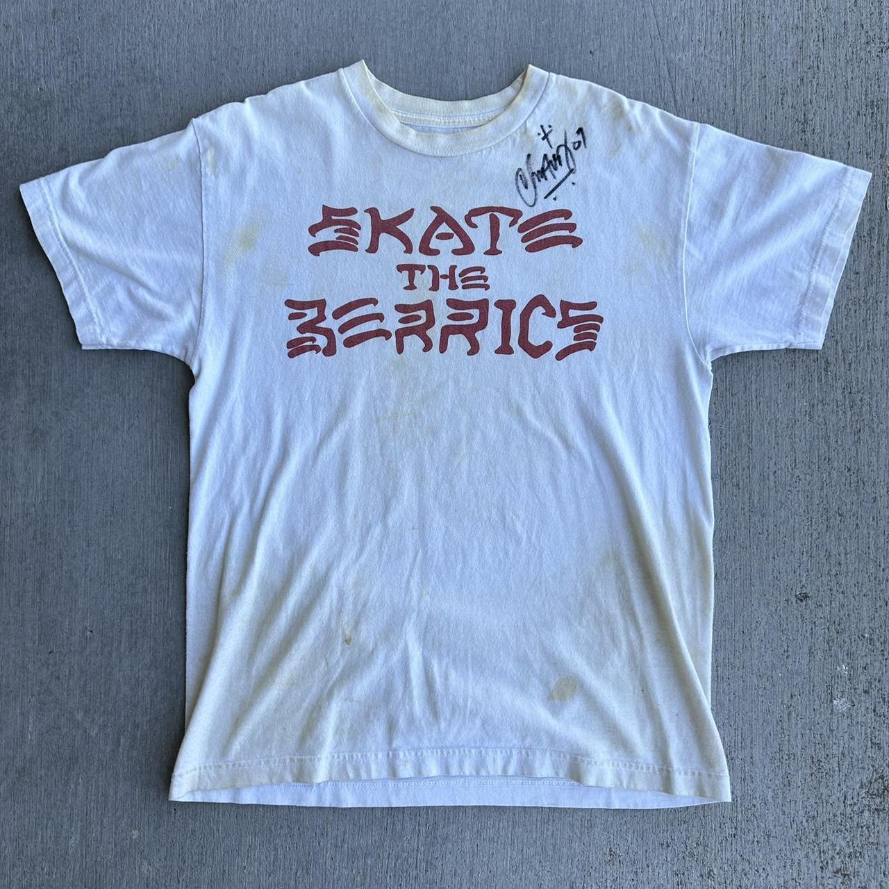 Skate The Berrics Tee Shirt signed by Christian... - Depop