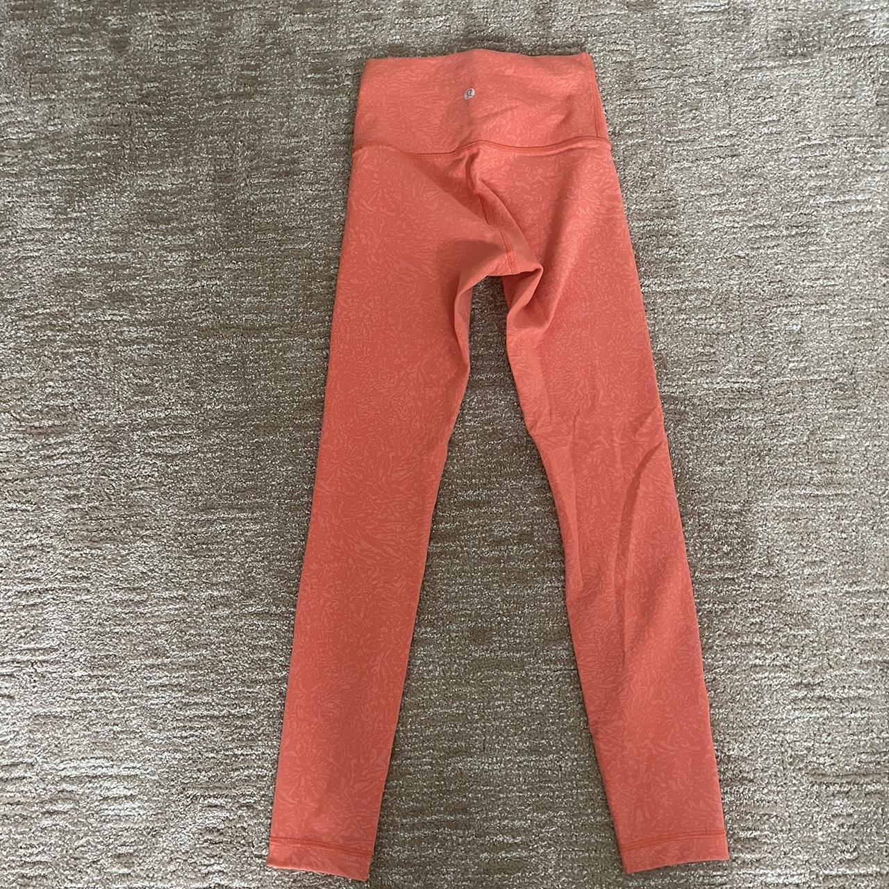 Lululemon orange red wunder under crop capri style - Depop