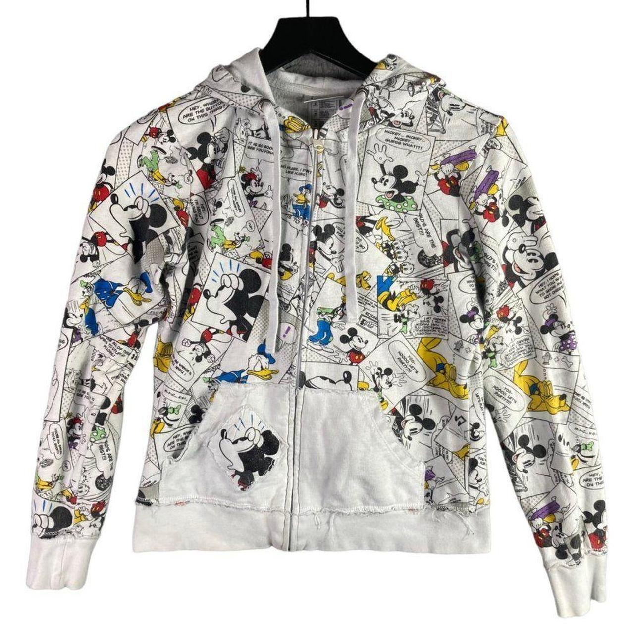 Mickey mouse zip up on sale hoodie