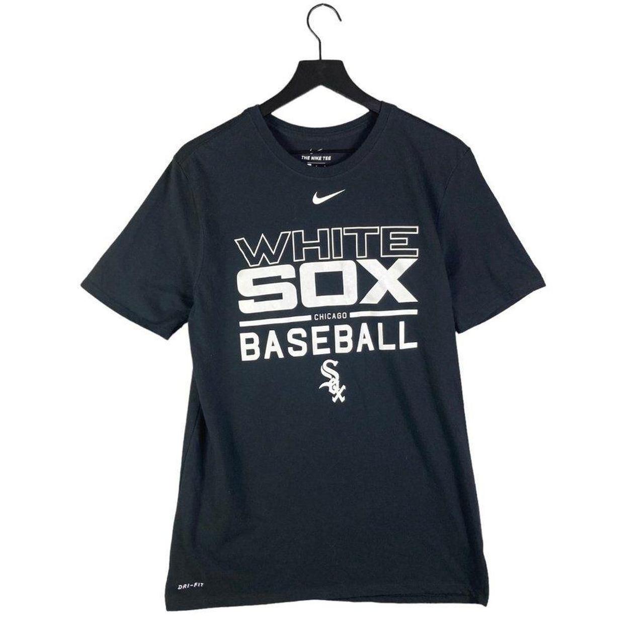 Nike Chicago White Sox Men's Short Sleeve Baseball Shirt Black