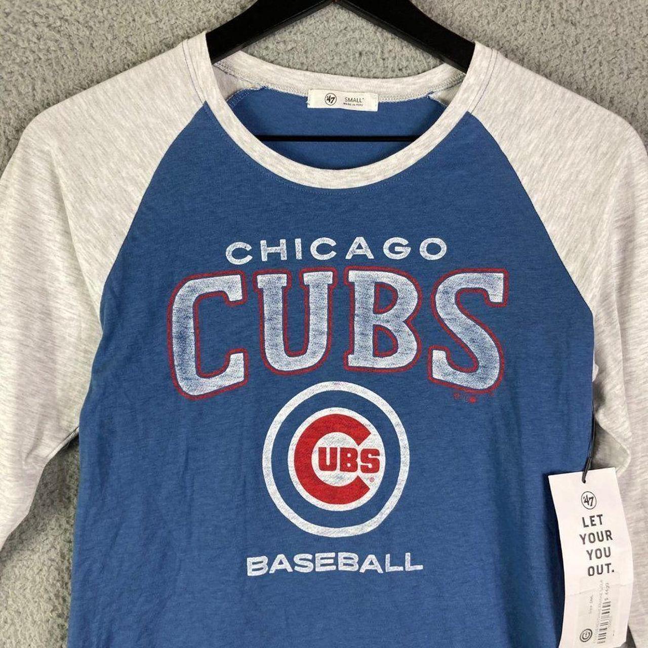 47 Brand Chicago Cubs Raglan Shirt MLB Mens Large - Depop