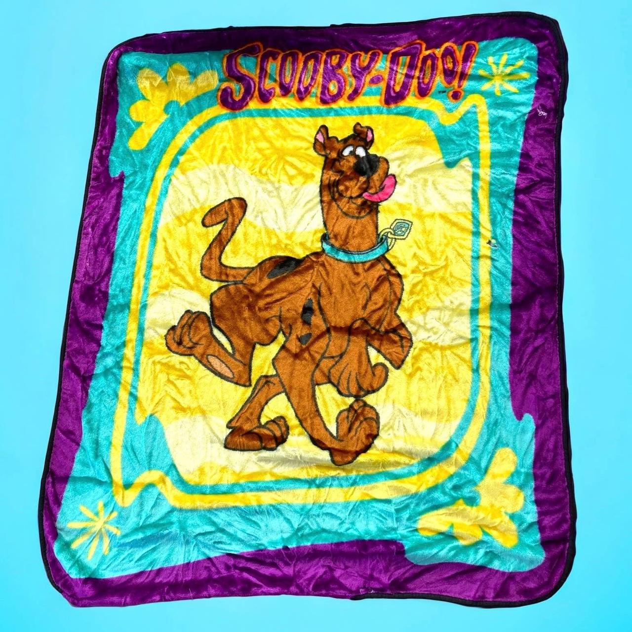 Scooby Doo Throw Blanket Vintage Fleece Cartoon... Depop