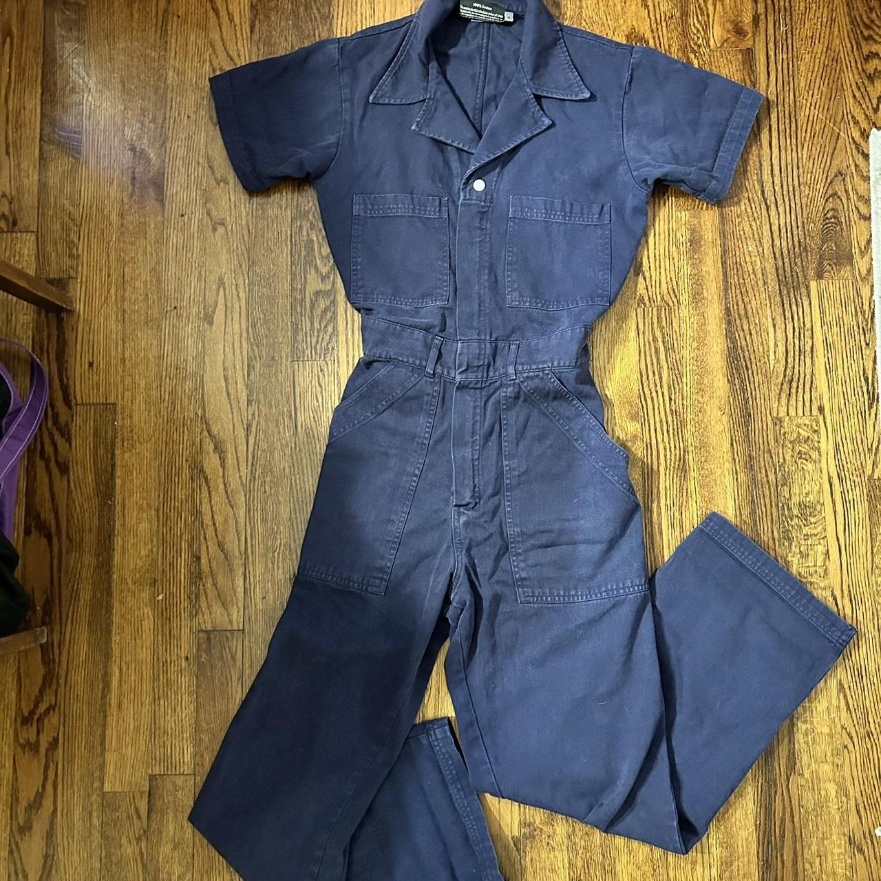 Big Bud Press Short Sleeve Jumpsuit in Navy size... Depop