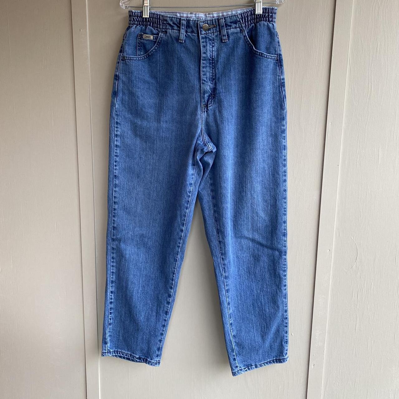 Vintage lee high rise tapered elastic waist Depop