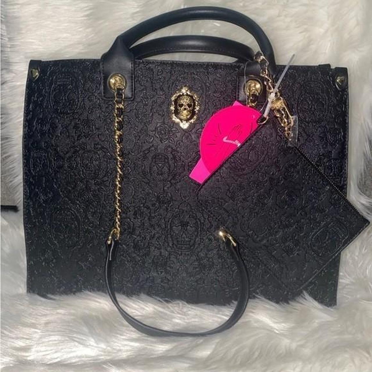 Betsey Johnson offers skull tote