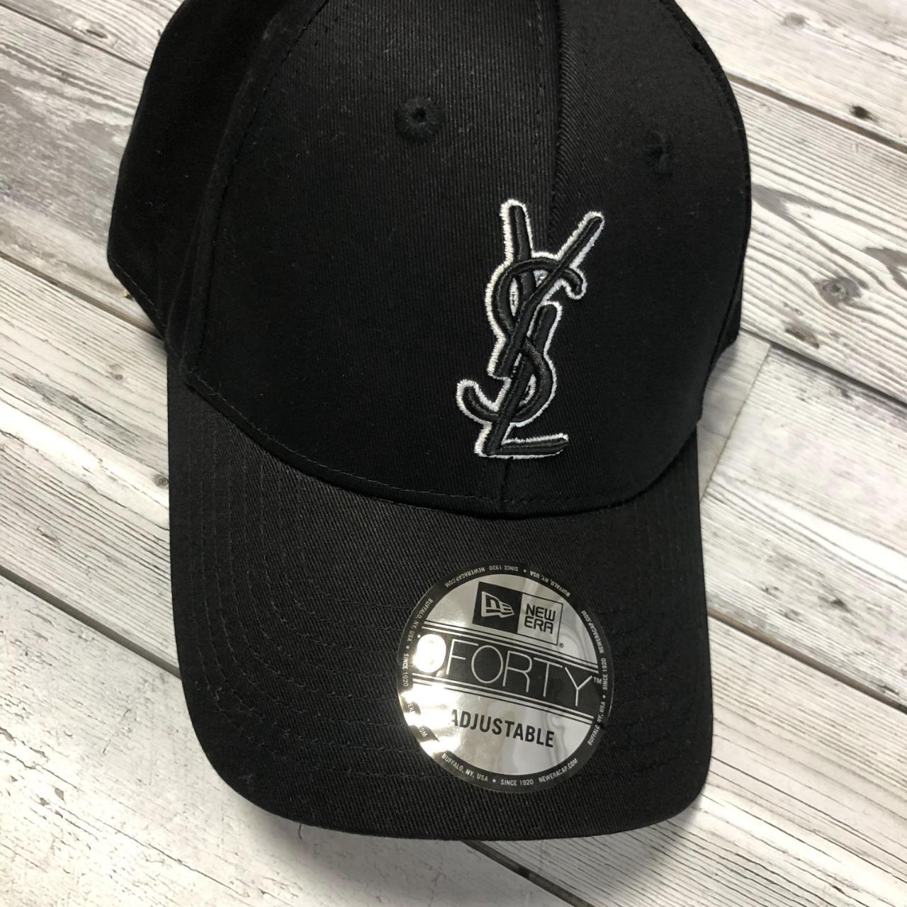 NEW ERA YSL MONOGRAM CAP RIVE DROITE Caps from Saint... - Depop