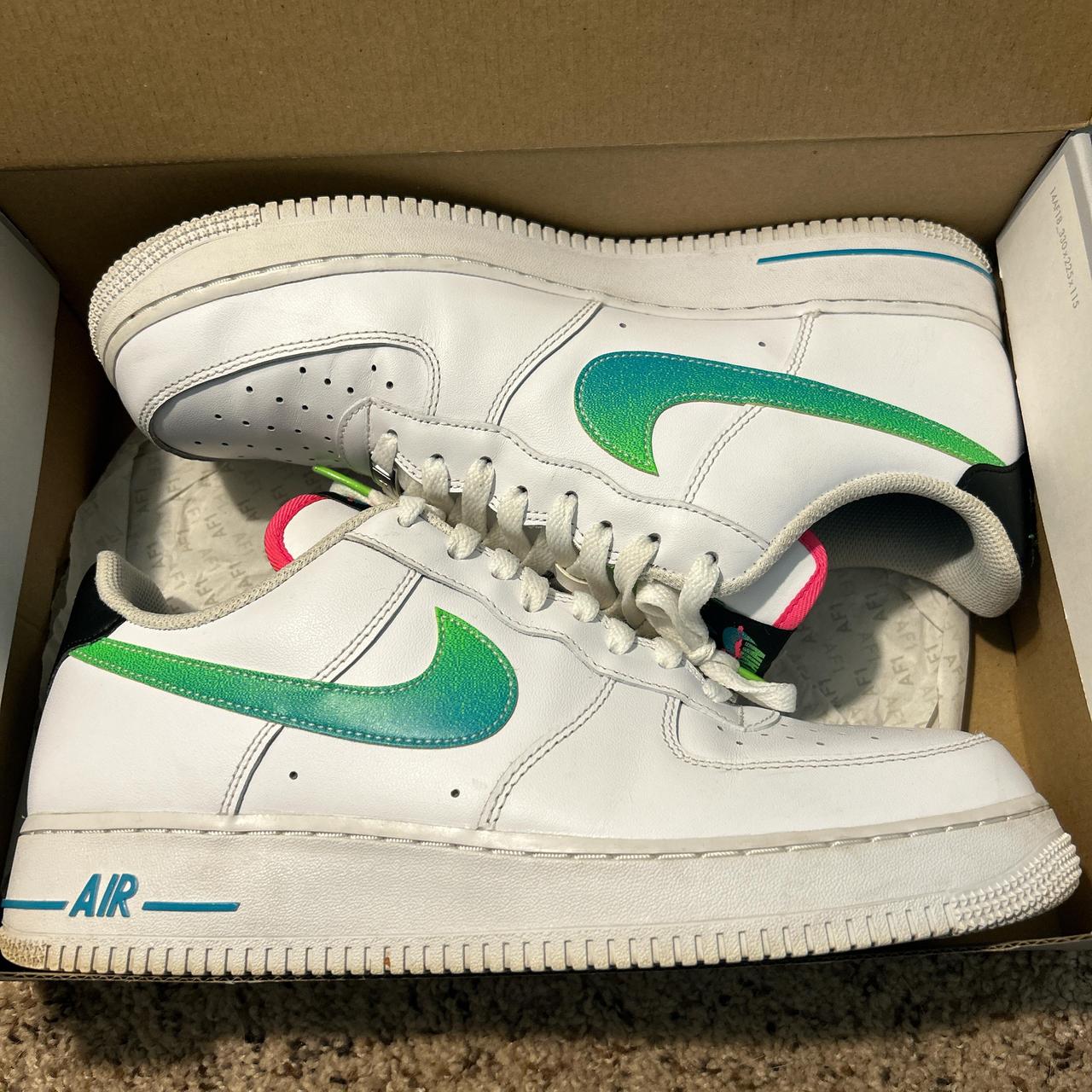 white aquamarine air force 1